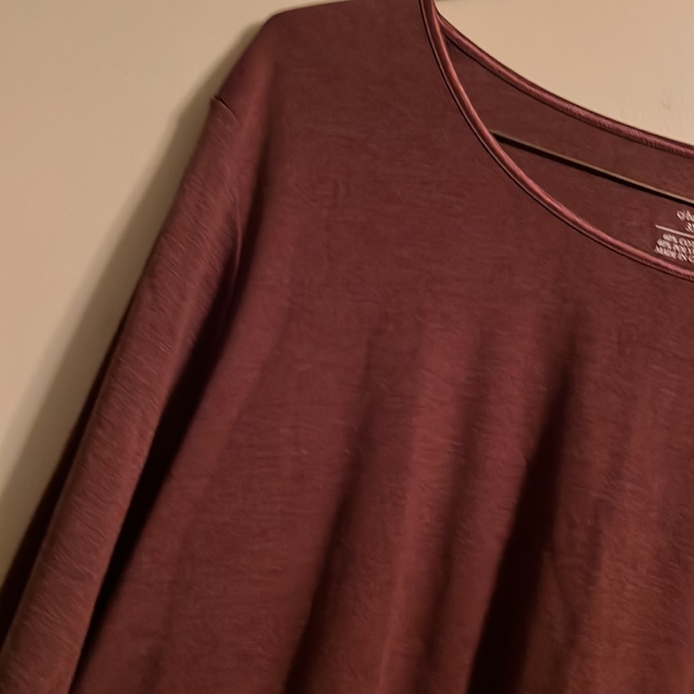 ✔️CJ Banks, Plus size 3X, Brown Knit Top, EUC - Picture 3 of 9